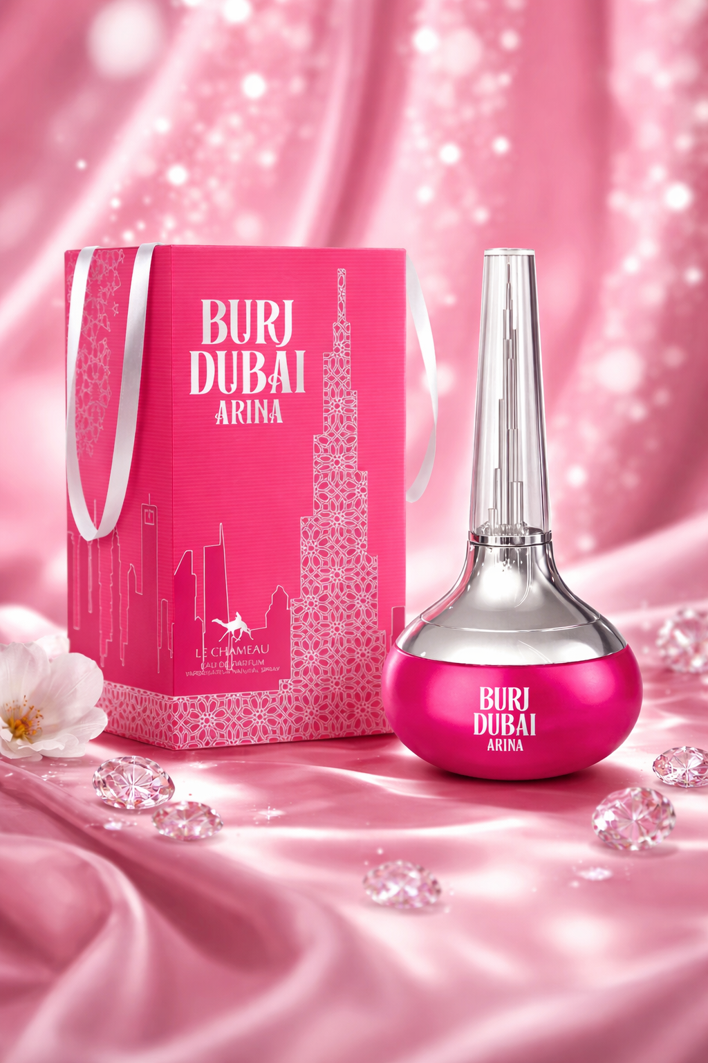 BURJ DUBAI ARINA EAU DE PARFUM 100ML-LUXURY PINK FRAGRANCE
